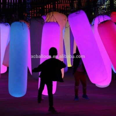 New Arrival LED inflatable lighting column funny play decorative lighting columns