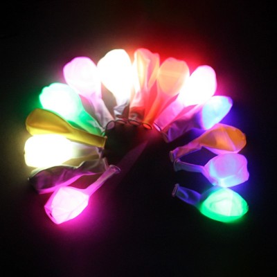 Xuancai wholesale 12 inch colorful flashing led balloon light up led party balloon with on/off switches for decor