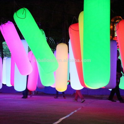 Xuancai PVC led pillar light inflatable light column for events led pillar light